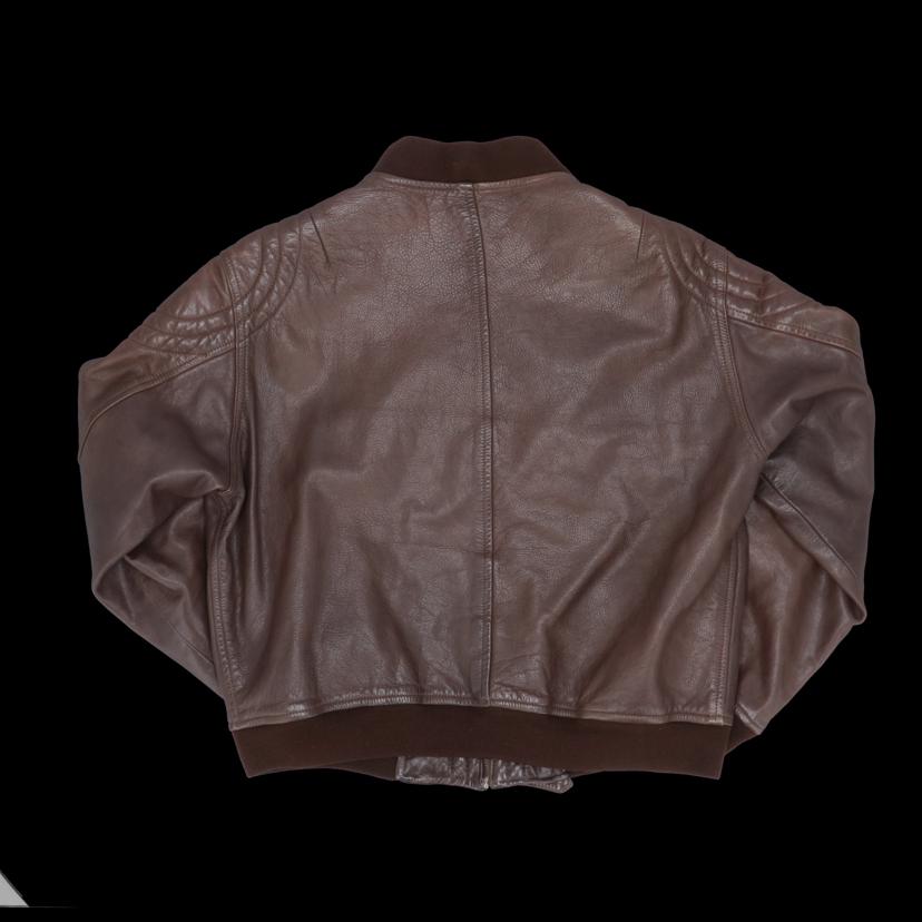 EMPORIO ARMANI/90'SPELLEレザーボンバージャケット/茶//Bランク/05