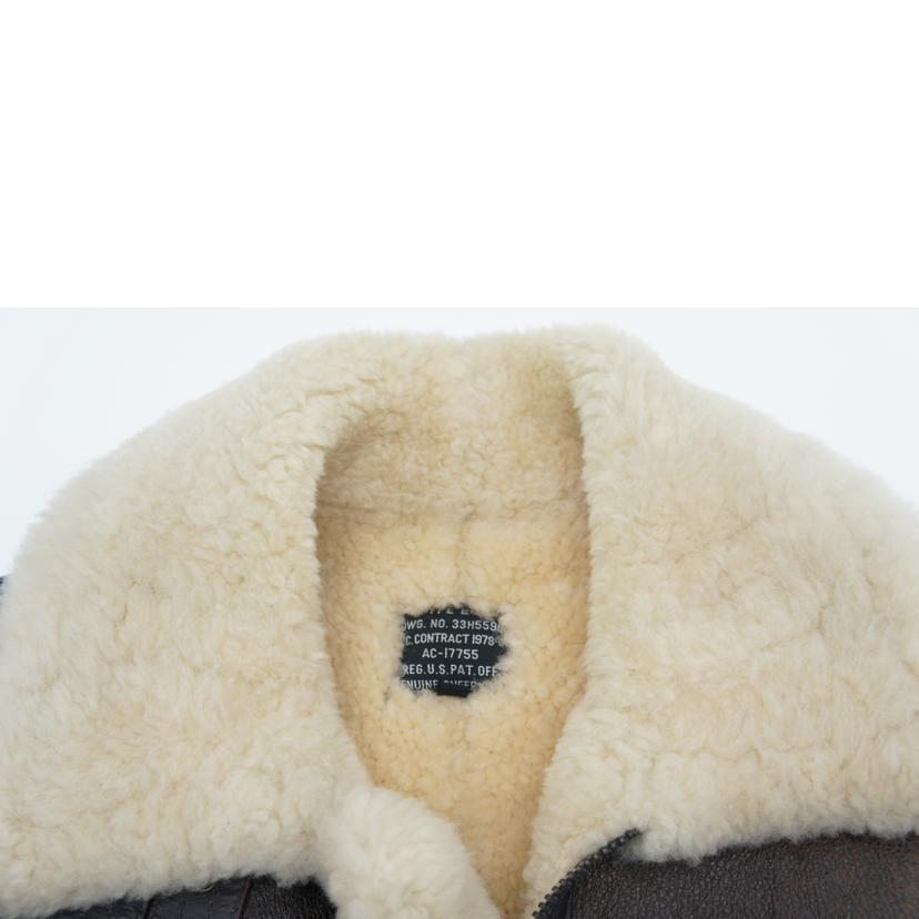 B-3 ムートンフライトジャケット/シープレザー/33H5595//サイズ S/Cランク/05