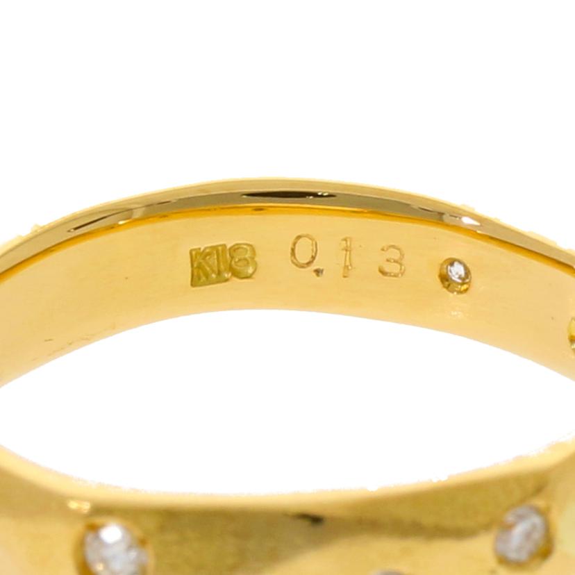 / K18ダイヤリング0.13ct//Aランク/76