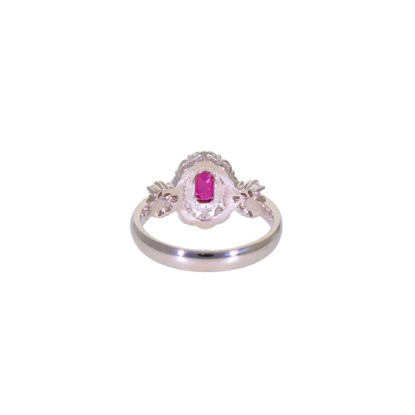 PT900ルビーダイヤリング0.46/D0.39ct//Aランク/64