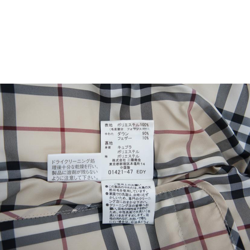 BURBERRY バーバリー/BURBERRY LONDON ダウンジャケット ファー フード BR//ABランク/78