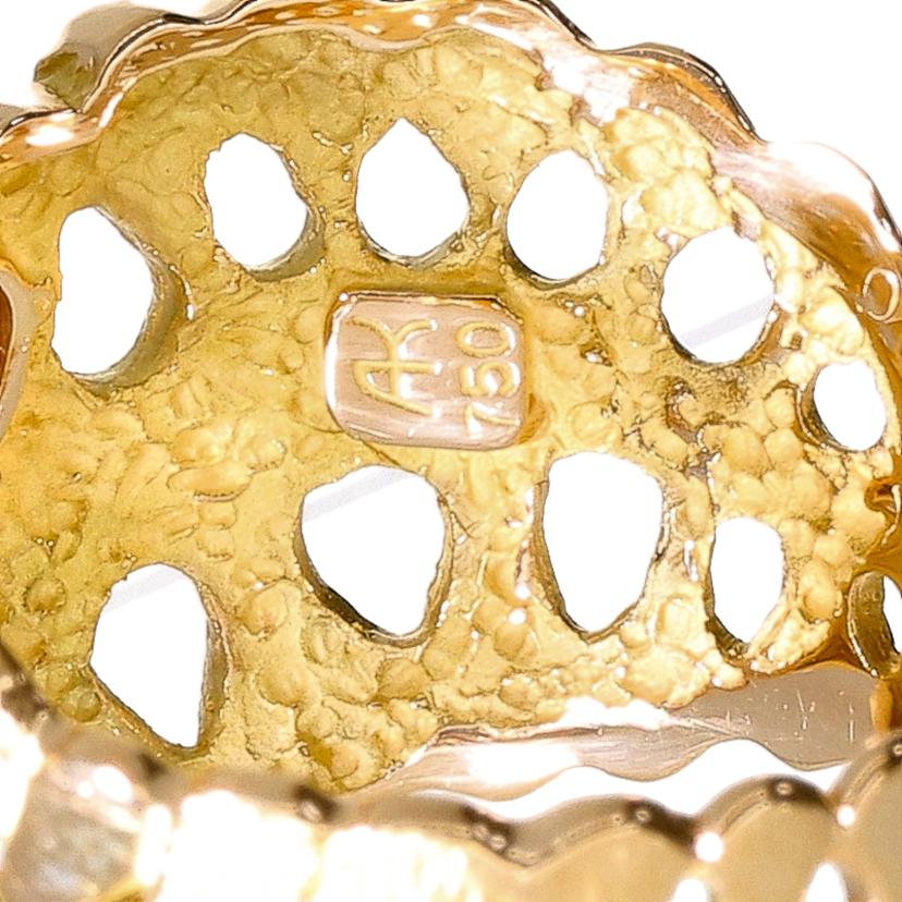 /◎池田啓子 K18サファイアダイヤリングD0.07ct//Aランク/59