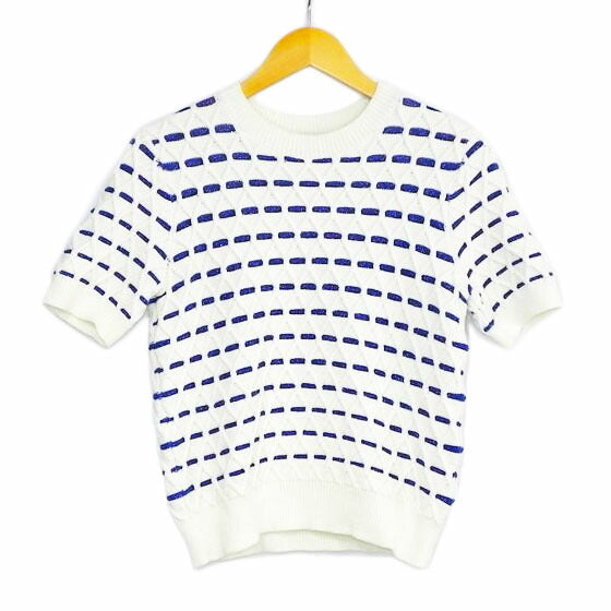 Kate Spade ケイトスペード/Kate Spade/サマーニット/アイボリー×ブルー//Aランク/81