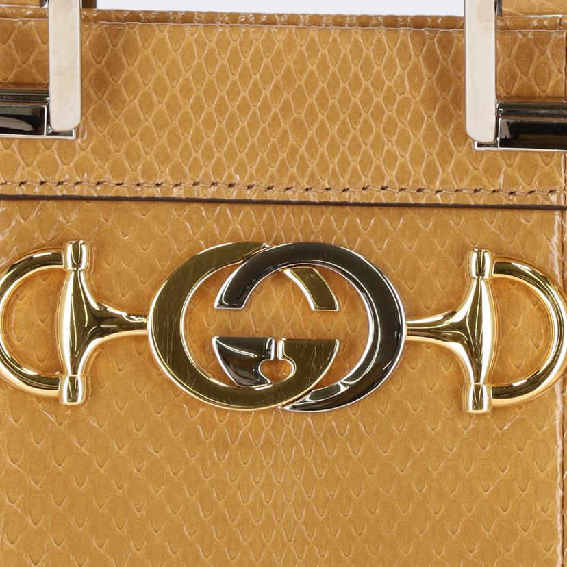 GUCCI グッチ/ズゥミパイソンスモールトップハンドルバッグ/569712//585***/Aランク/09