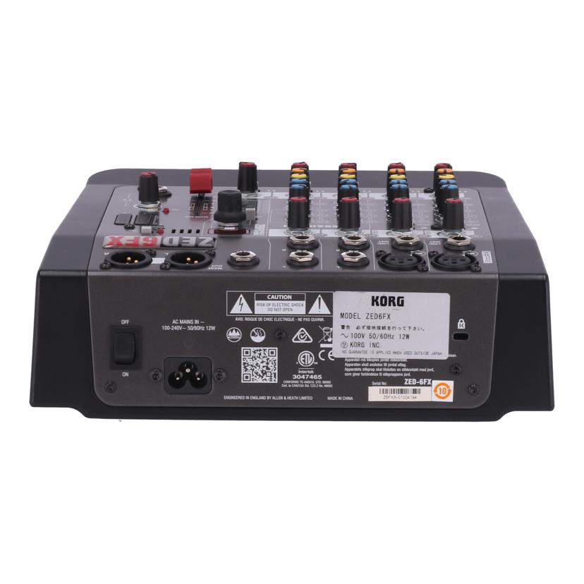 ALLEN&HEATH アレンアンドヒース/アナログミキサー/ZED-6FX//Z6FXX-01004194/Bランク/63