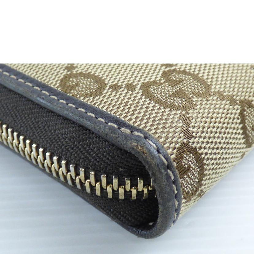 GUCCI グッチ/GGキャンバスラウンドファスナー長財布/308005//214*/Bランク/64