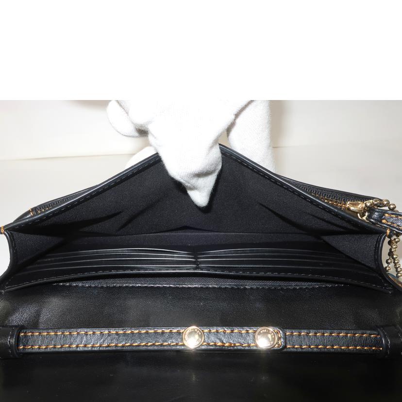 COACH コーチ/シグネチャー ミックスドパッチワーク フォルドオーボー クラッチクロスボディ お財布バッグ/F76768//ABランク/65