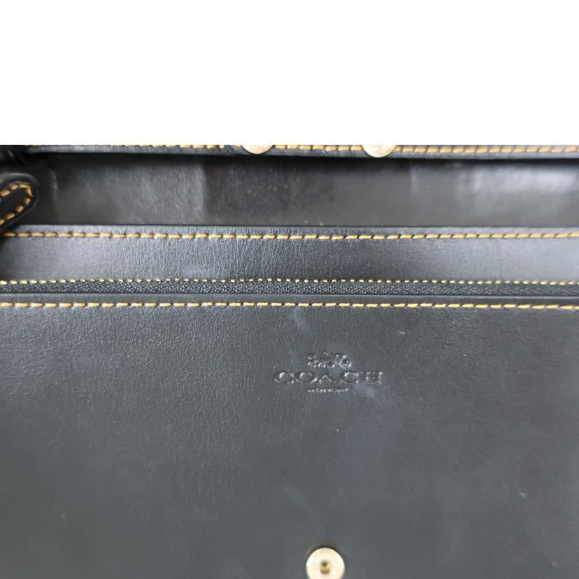 COACH コーチ/シグネチャー ミックスドパッチワーク フォルドオーボー クラッチクロスボディ お財布バッグ/F76768//ABランク/65