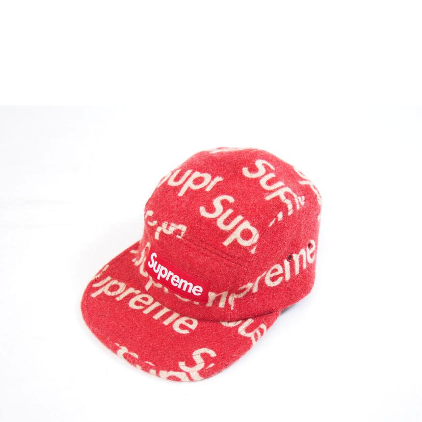 Supreme シュープリーム/ハリスツイードキャンプキャップレッド//Bランク/71