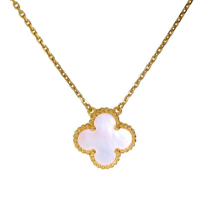 VanCleer ヴァンクリーフ&アーペル/◎K18ヴィンテージアルハンブラシェルネックレス//Aランク/82