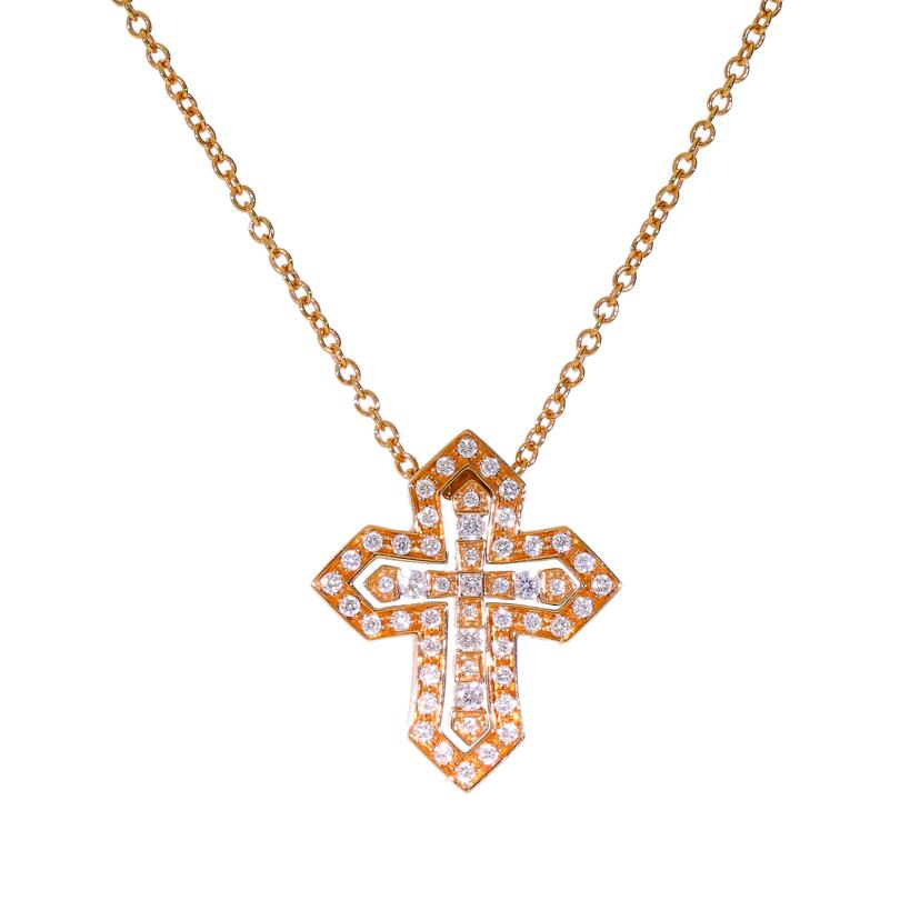 DAMIANI ダミアーニ/◎K18ベルエポック クラウンダイヤネックレス//Aランク/82