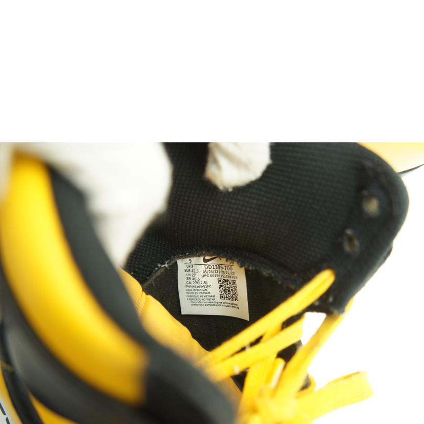 NIKE ナイキ/DUNK HI RETRO 黒×黄/DD1399 700//Bランク/42