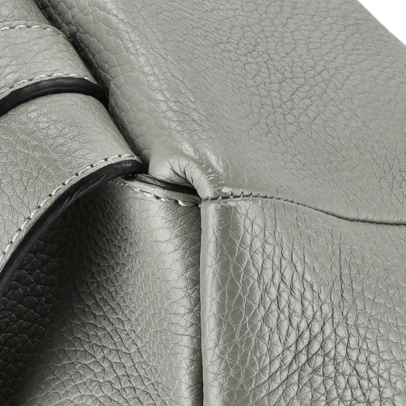 LOEWE ロエベ/ロエベ/アナグラムレザーバックパック/グレー//Aランク/75