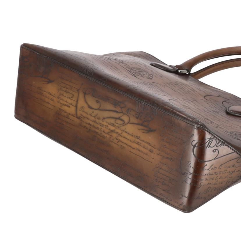 Berluti ベルルッティ/Berlutiトゥジュールスクリットカリグラフィートート/ブラウン//Aランク/75