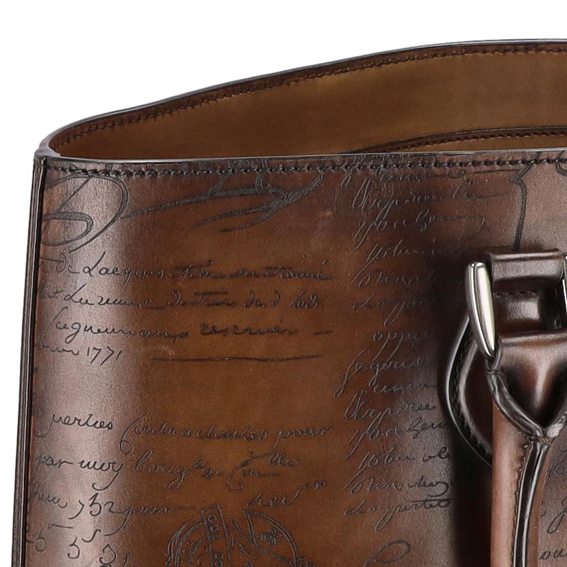 Berluti ベルルッティ/Berlutiトゥジュールスクリットカリグラフィートート/ブラウン//Aランク/75