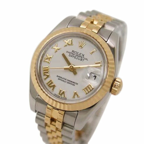 ROLEX ロレックス/レディ・デイトジャスト26・ホワイト/SS×YG/G番/179173//G17**********/SAランク/69
