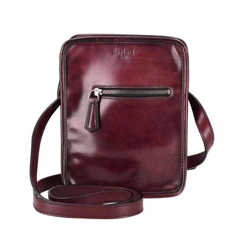 Berluti ベルルッティ/Berluti/ジャーナリストレザーショルダー/赤茶//Bランク/75