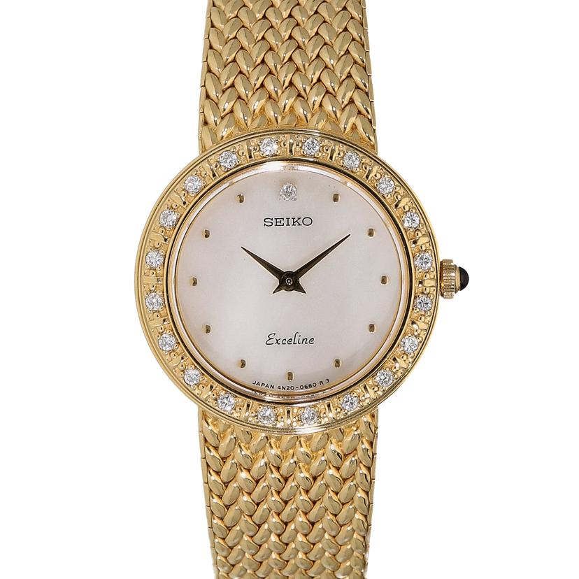 SEIKO セイコー /エクセリーヌ・ダイヤベゼルシェル文字盤/4N20-0390//080***/ABランク/37