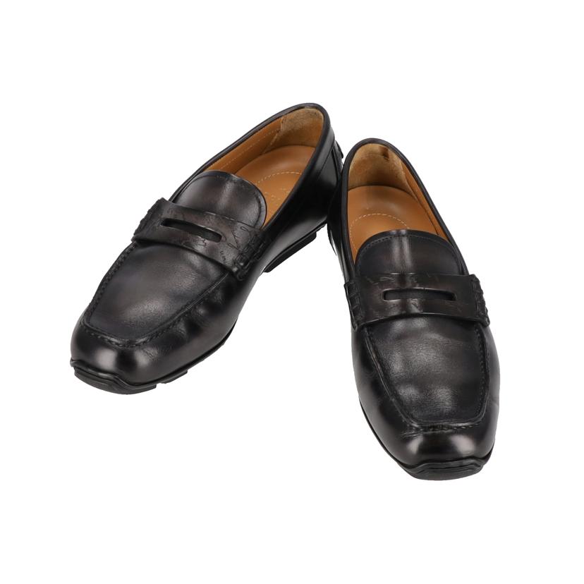 Berluti/25 ベルルッティ/スクリットドライビングシューズ/黒/#61/2//Bランク/75
