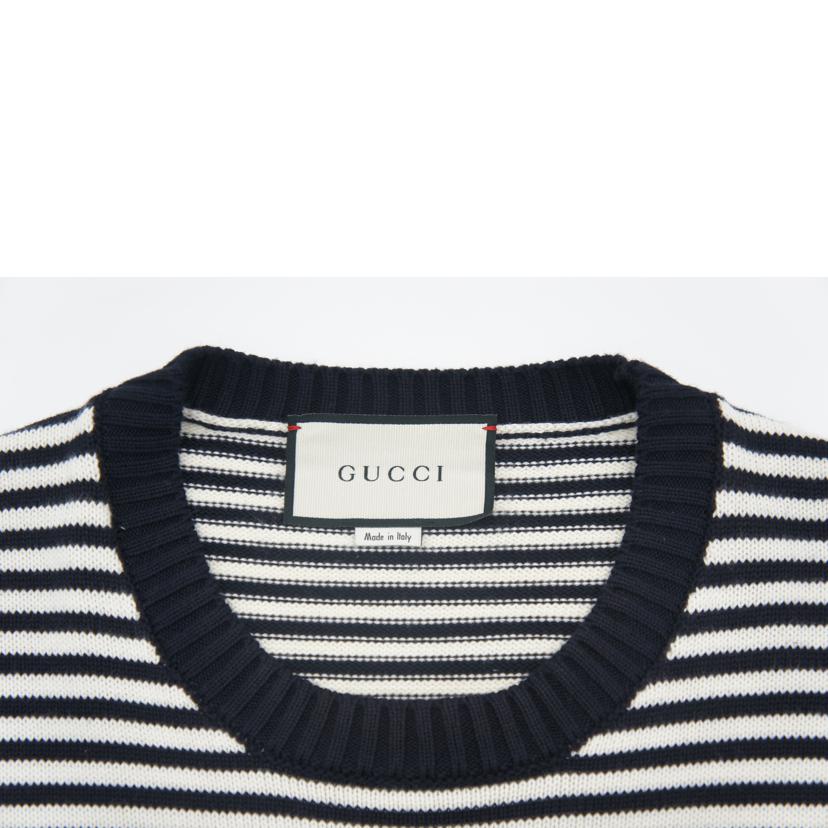 GUCCI グッチ/ジャガード ボーダー プルオーバー ニット/496458//Aランク/67