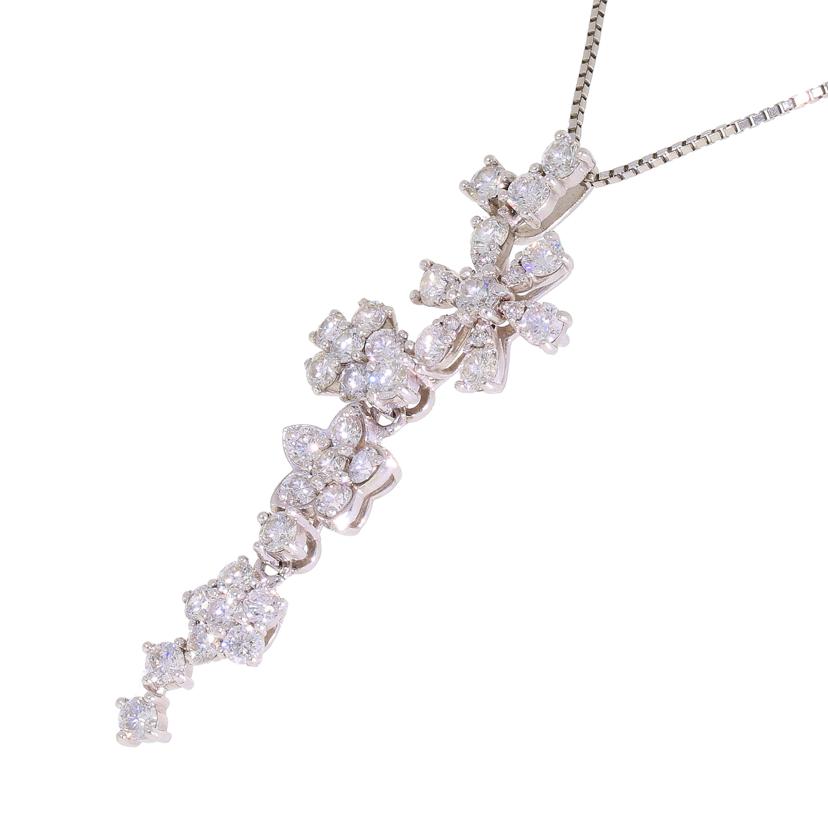 /◎PT900/850ダイヤネックレス2.00ct//Aランク/59