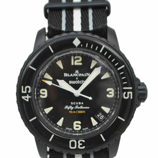 ブランパン/swatch ブランパン/スウォッチ/スキューバフィフティファゾムスオーシャンストーム/自動巻/SO35B400//Aランク/89