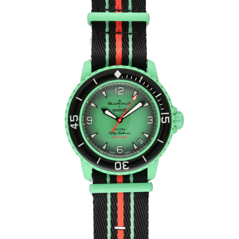 BLANCPAIN×swatch ブランパン×スウォッチ/フィフティファゾムス・インディアンオーシャン/自動巻/SO35I100//SAランク/75