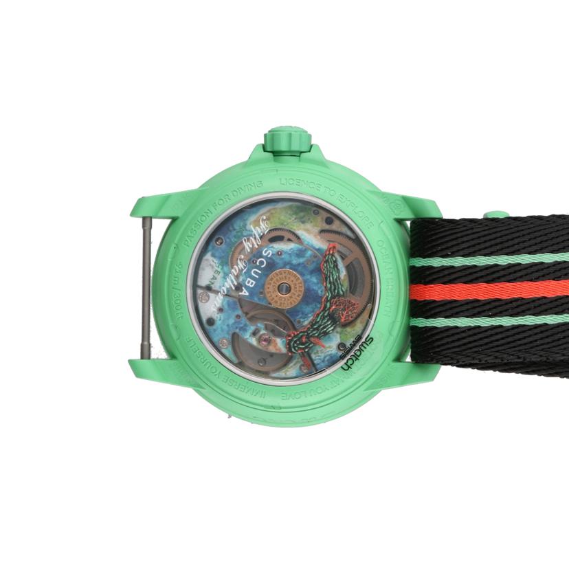 BLANCPAIN×swatch ブランパン×スウォッチ/フィフティファゾムス・インディアンオーシャン/自動巻/SO35I100//SAランク/75