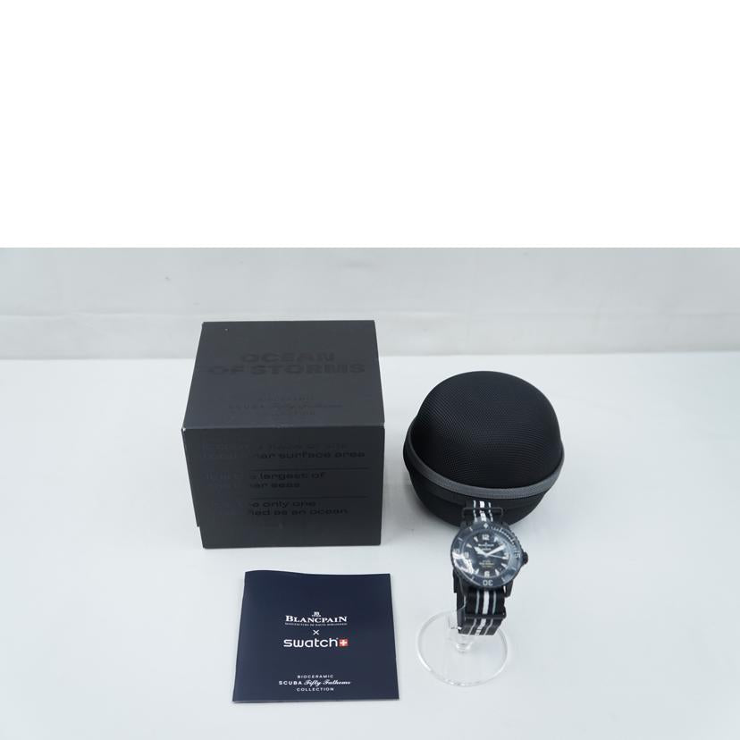 BLANCPAIN×swatch ブランパン×スウォッチ/フィフティゾムスオーシャンオブストーム/SO35B400//ABランク/67