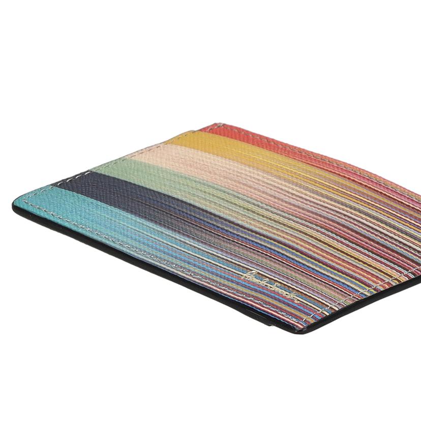 PaulSmith ポールスミス/アーティストトゥマルチストライプパスケース/PSC670//Aランク/09