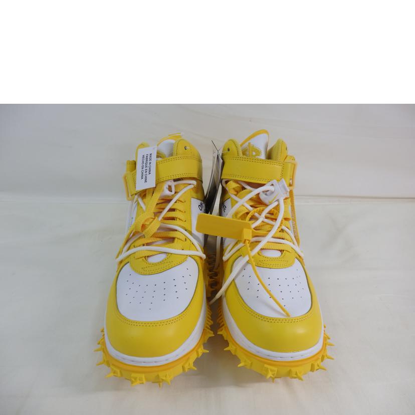 NIKE×OFF WHITE ナイキ/AIR FORCE1 MID SP LTHR/DR0500-101//Sランク/84