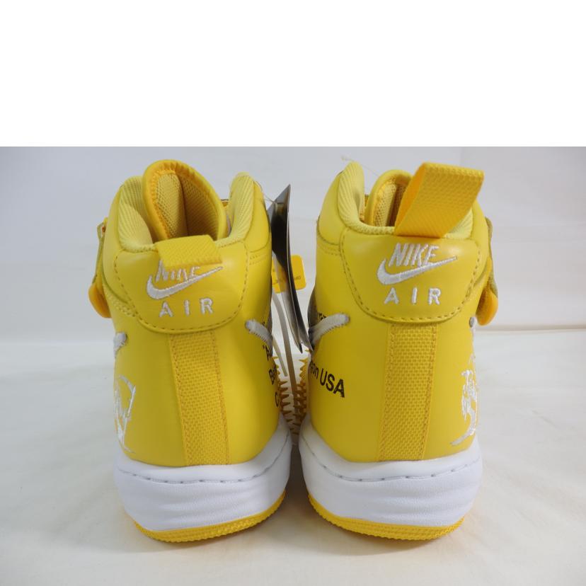 NIKE×OFF WHITE ナイキ/AIR FORCE1 MID SP LTHR/DR0500-101//Sランク/84