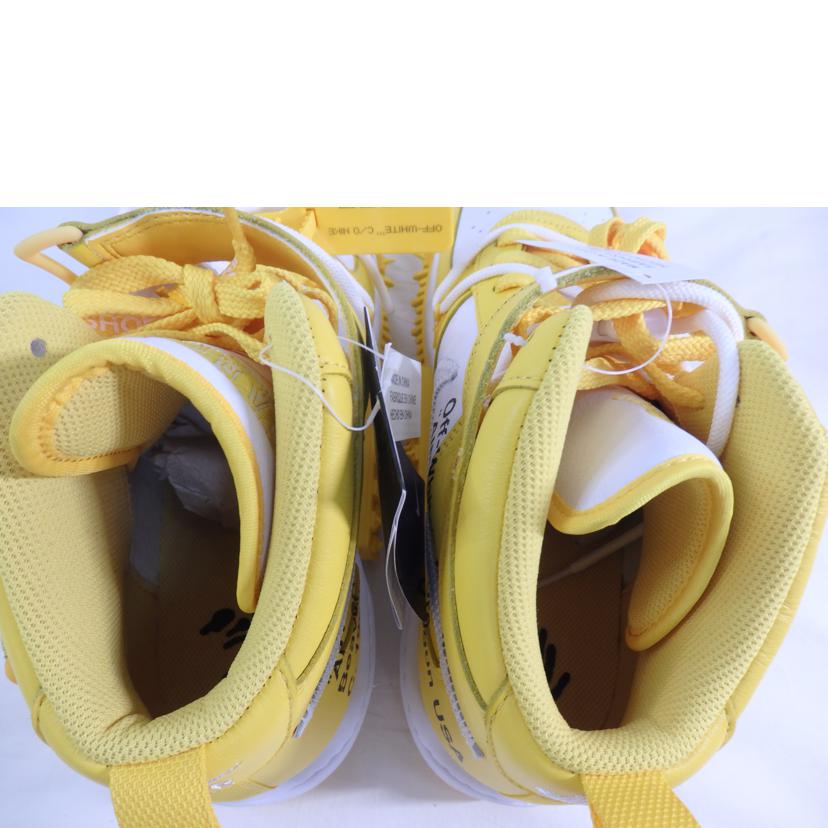 NIKE×OFF WHITE ナイキ/AIR FORCE1 MID SP LTHR/DR0500-101//Sランク/84