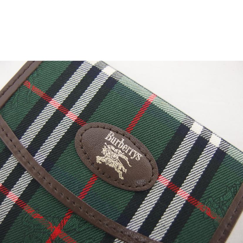 Burberrys バーバリー バーバリーズ ヴィンテージ/チェック柄/二つ折り財布/グリーン//ABランク/04