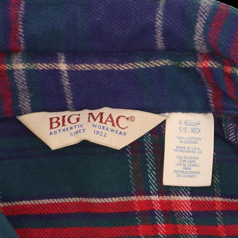 BIGMAC/80-90’s/ネルシャツ/ヴィンテージ/レア/USA製//ABランク/82