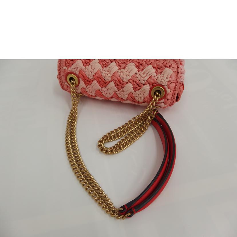 Kate Spade/イヴリンストライブかぎ針編み クロスボディバック/ピンク//Aランク/82