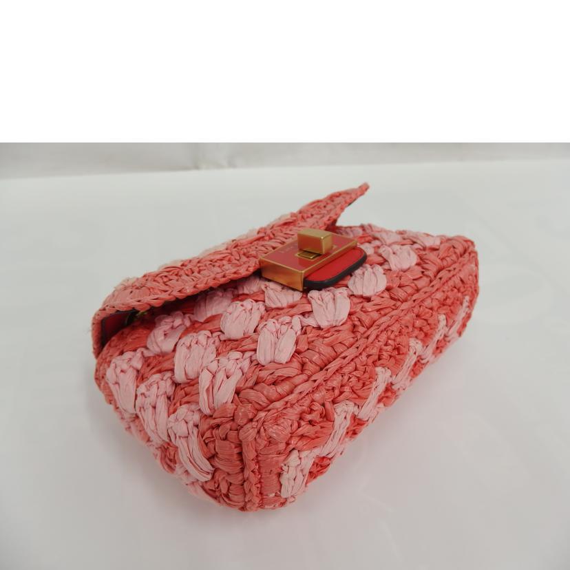 Kate Spade/イヴリンストライブかぎ針編み クロスボディバック/ピンク//Aランク/82