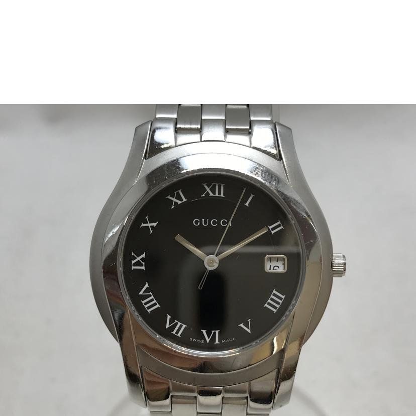 GUCCI グッチ/Gクラス ブラック ローマ文字盤/5500M//114*****/Bランク/51