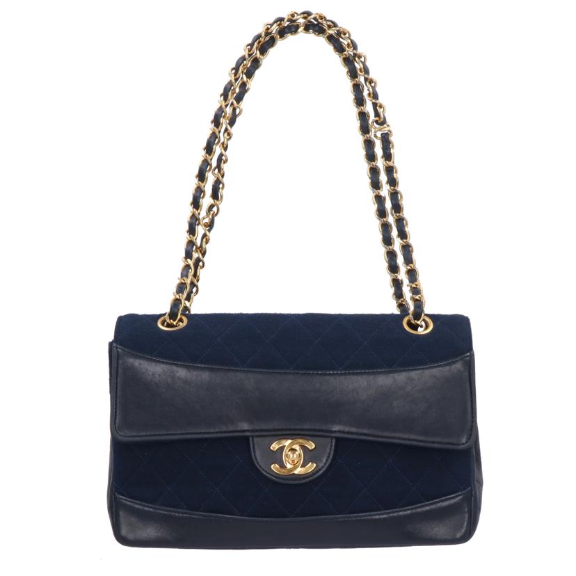 CHANEL シャネル/ラムスキン×コットン/ダブルフラップチェーンショルダーバッグ//148****/Bランク/91