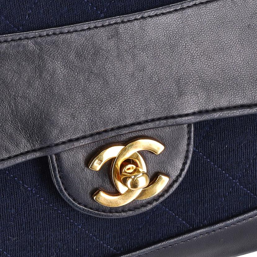 CHANEL シャネル/ラムスキン×コットン/ダブルフラップチェーンショルダーバッグ//148****/Bランク/91
