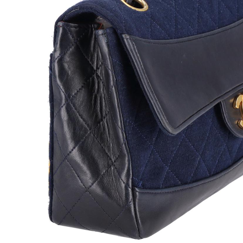 CHANEL シャネル/ラムスキン×コットン/ダブルフラップチェーンショルダーバッグ//148****/Bランク/91