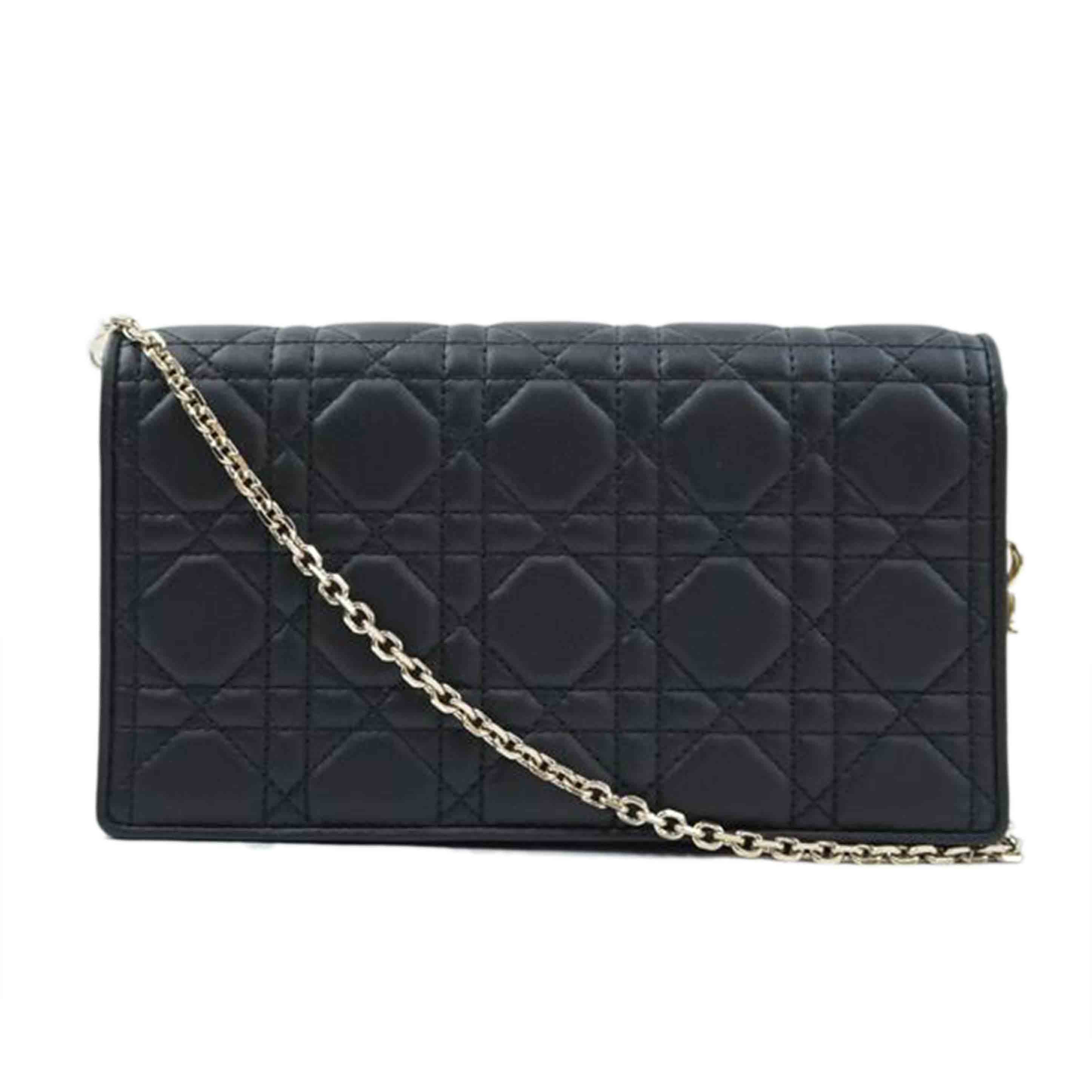 Dior ディオール/レディディオールカナージュチェーンバッグ //41-*******/SAランク/67