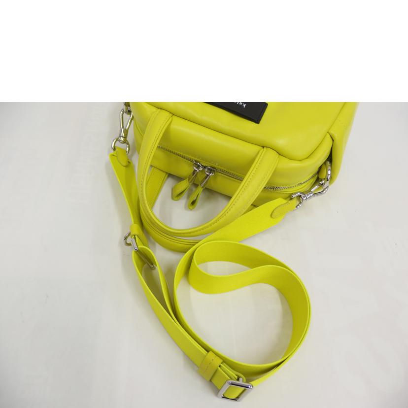 Kate Spade ケイトスペード/パフドレザーサッチェルショルダーバック/イエロー//ABランク/82