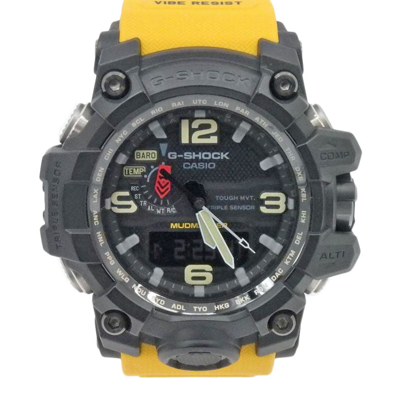 CASIO カシオ/G-SHOCK/マッドマスター/アナデジ/電波ソーラー/GWG-1000-1A9JF//201*****/Bランク/77