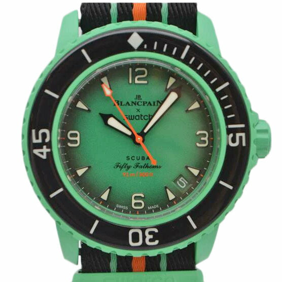 ブランパン/swatch ブランパン/スウォッチ/スキューバフィフティファゾムスインディアン/自動巻/SO35I100//Aランク/89