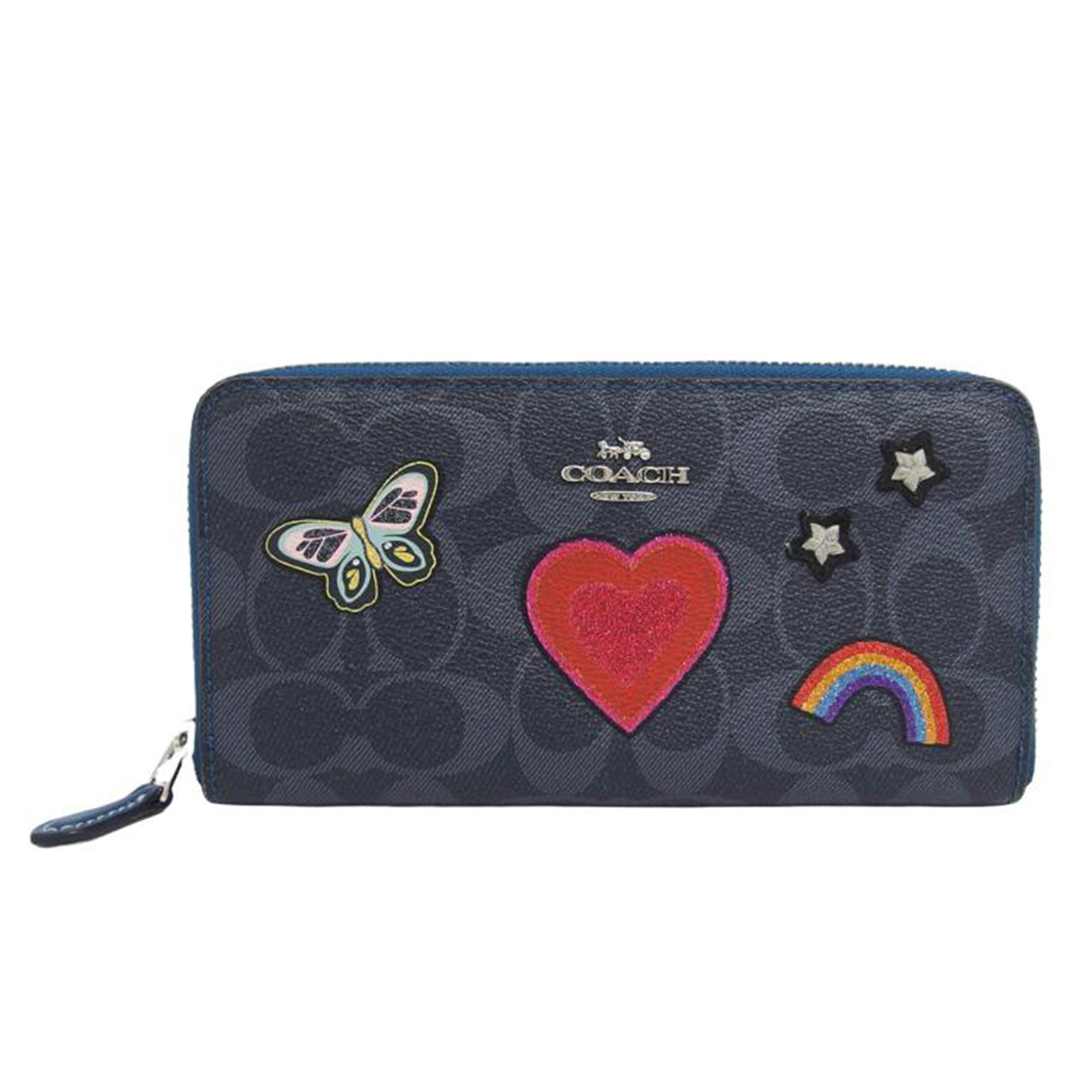 COACH コーチ/シグネチャー/ラウンドファスナー長財布/アップリケ/F26784//A18*/ABランク/04