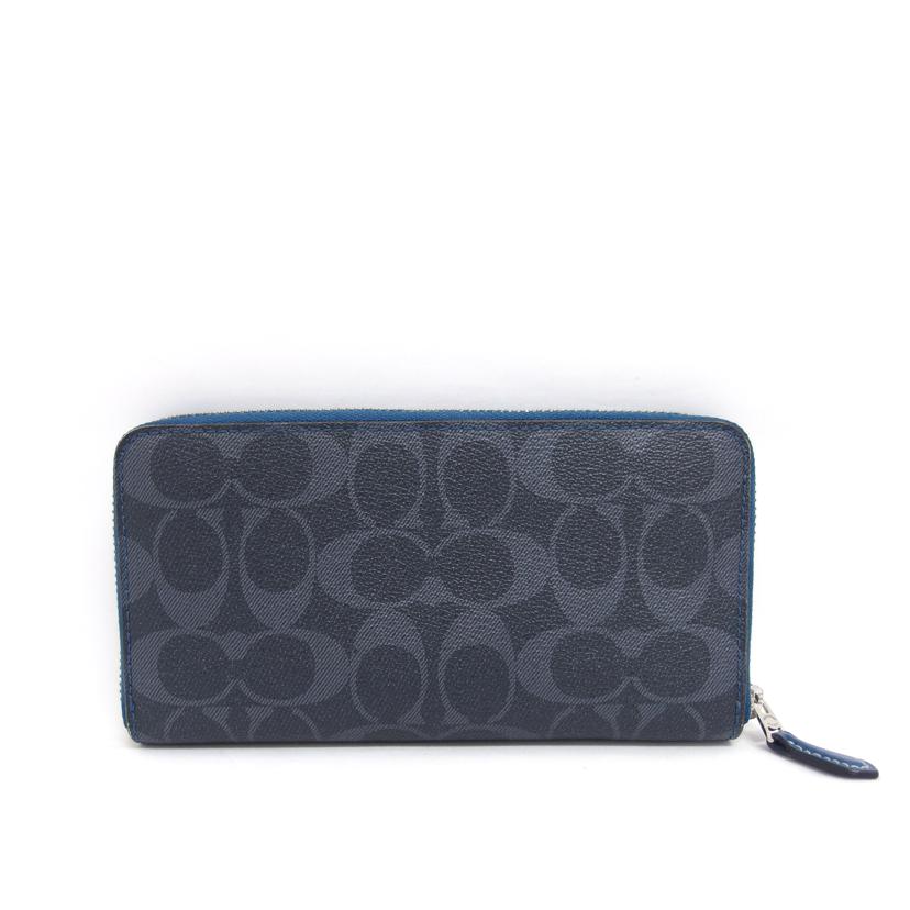 COACH コーチ/シグネチャー/ラウンドファスナー長財布/アップリケ/F26784//A18*/ABランク/04