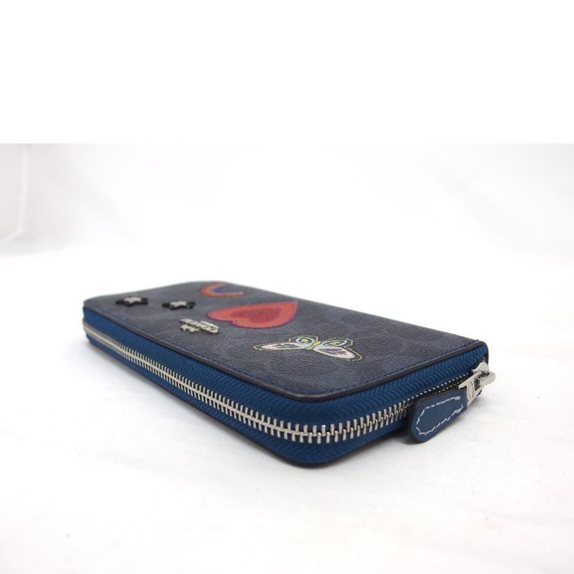 COACH コーチ/シグネチャー/ラウンドファスナー長財布/アップリケ/F26784//A18*/ABランク/04