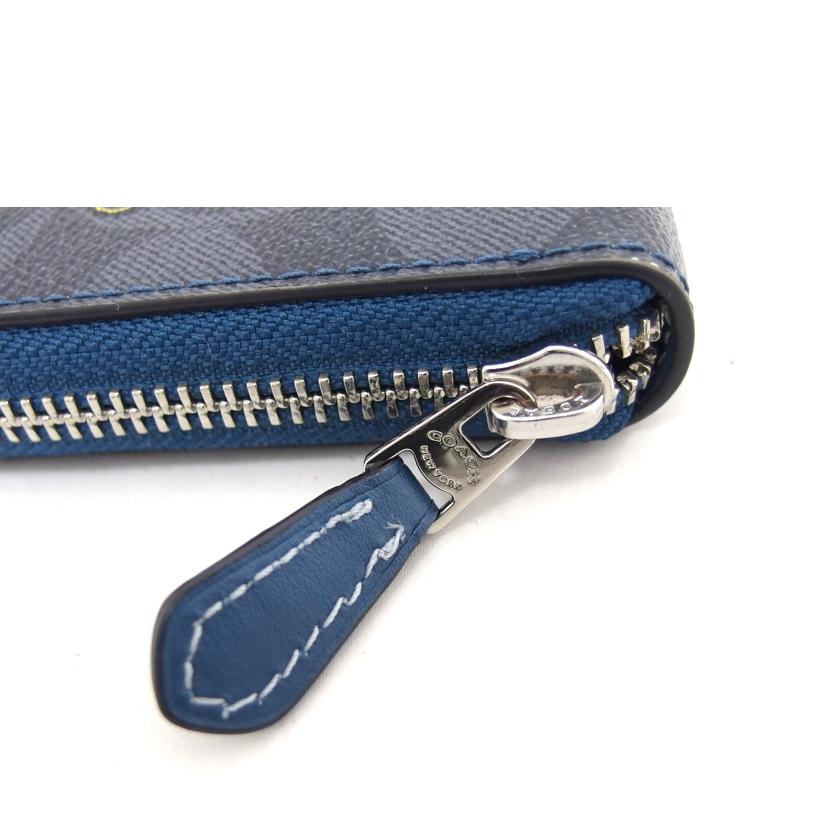COACH コーチ/シグネチャー/ラウンドファスナー長財布/アップリケ/F26784//A18*/ABランク/04