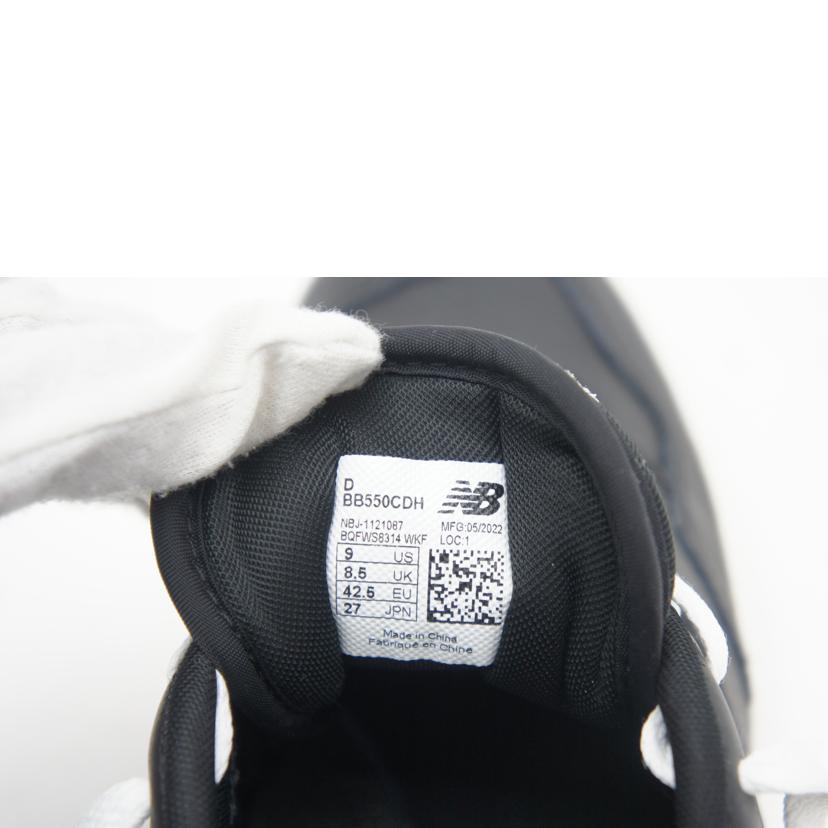 NB ニューバランス/コムデギャルソンオム×550/ブラック/BB550CDH//サイズ:27cm/Aランク/75